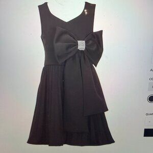 Bonnie Jean Big Girls Sleeveless Jeweled-Bow-Accented Fit-And-Flare Dress ~ NWT